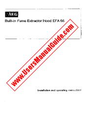 Voir EFA55 pdf Mode d'emploi - Nombre Code produit: 610400938