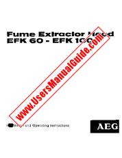 Voir EFK60 pdf Mode d'emploi - Nombre Code produit: 610400141