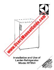 Ver RF553 pdf Manual de instrucciones