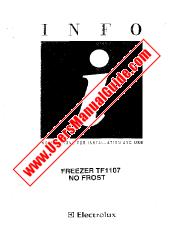 Ver TF1107 pdf Manual de instrucciones - Código de número de producto: 922040210