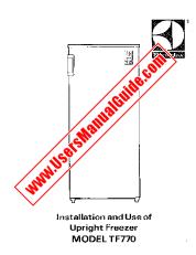 Ver TF770 pdf Manual de instrucciones