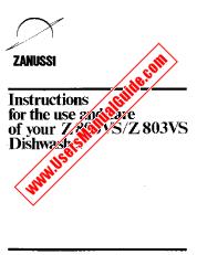 Ansicht Z803VS pdf Bedienungsanleitung