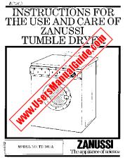 View TD101/A pdf Instruction Manual - Product Number Code:916670397