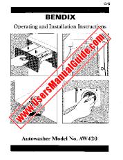 Ver AW420W pdf Manual de instrucciones - Código de número de producto: 914500001