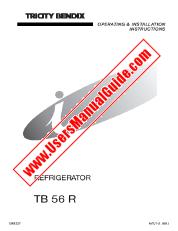 Voir TB56R pdf Mode d'emploi - Nombre Code produit: 933002262