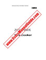 Voir ZCG7900XN pdf Mode d'emploi - Nombre Code produit: 943204069