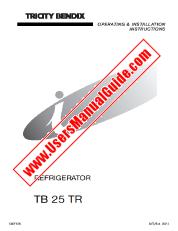 Voir TB25TR pdf Mode d'emploi - Nombre Code produit: 923000421