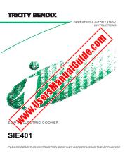 Voir SiE401W pdf Mode d'emploi - Nombre Code produit: 948520020