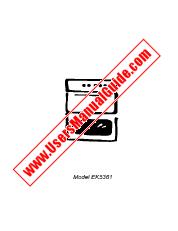 Ver EK5361X pdf Manual de instrucciones - Código de número de producto: 948514028
