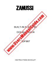 View ZDF867N pdf Instruction Manual - Product Number Code:944171167