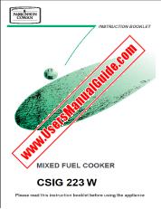 Ver CSiG223W pdf Manual de instrucciones - Código de número de producto: 947740492