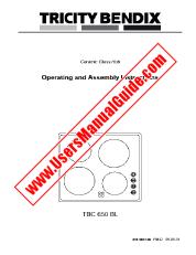 Ver TBC650BL pdf Manual de instrucciones - Código de número de producto: 949590770