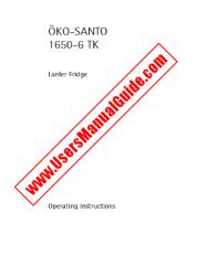 Vezi Santo 1650-6TK pdf Manual de utilizare - Numar Cod produs: 923645676