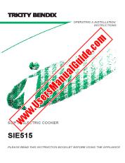 Ver SiE515SV pdf Manual de instrucciones - Código de número de producto: 948522066