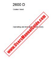 Vezi 2600D-A pdf Manual de utilizare - Numar Cod produs: 942120537