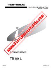 Voir TB89L pdf Mode d'emploi - Nombre Code produit: 933003420