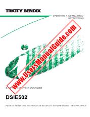 Voir DSIE502W pdf Mode d'emploi - Nombre Code produit: 948522071