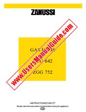 Voir ZGG642A pdf Mode d'emploi - Nombre Code produit: 949730807