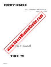 Voir TBFF73 pdf Mode d'emploi - Nombre Code produit: 925771664