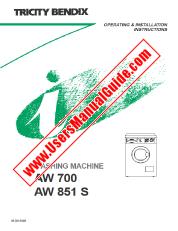 Vezi AW851S pdf Manual de utilizare - Numar Cod produs: 914283011