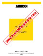 Voir ZGG642CN pdf Mode d'emploi - Nombre Code produit: 949731233