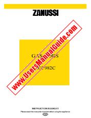 Voir ZGF982CX pdf Mode d'emploi - Nombre Code produit: 949750633