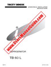 Voir TB60L pdf Mode d'emploi - Nombre Code produit: 933002093