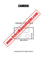 View ZKL850LX pdf Instruction Manual - Product Number Code:941591737