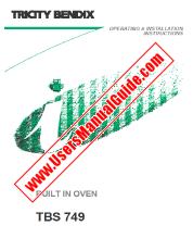 Ansicht TBS749X pdf Bedienungsanleitung - Artikelnummer Code: 944250348