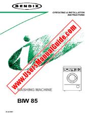 View BiW85 pdf Instruction Manual - Product Number Code:914283014