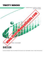 Voir SiE326S pdf Mode d'emploi - Nombre Code produit: 948514033