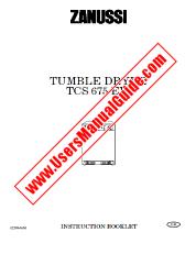 Voir TCS675EW pdf Mode d'emploi - Nombre Code produit: 916716019