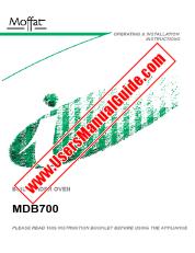 View MDB700W pdf Instruction Manual - Product Number Code:944171186