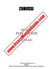 Voir ZCM631X pdf Mode d'emploi - Nombre Code produit: 947730242