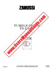 Vezi TD4112W pdf Manual de utilizare - Numar Cod produs: 916092038