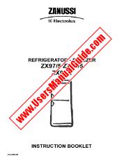 Ver ZX99/5W pdf Manual de instrucciones - Código de número de producto: 928405946