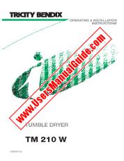 Voir TM210W pdf Mode d'emploi - Nombre Code produit: 916092261