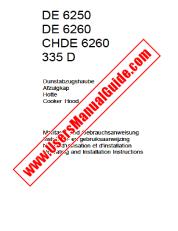 Voir CHDE6260 pdf Mode d'emploi - Nombre Code produit: 942120740