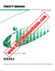 Ver SIE553W pdf Manual de instrucciones - Código de número de producto: 948522108