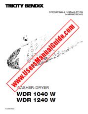 Voir WDR1240W pdf Mode d'emploi - Nombre Code produit: 914634535