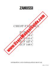 Voir ZCF127C pdf Mode d'emploi - Nombre Code produit: 920533160