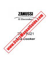 Voir ZCG8021AXN pdf Mode d'emploi - Nombre Code produit: 943204147