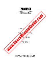 Voir ZCE7702X pdf Mode d'emploi - Nombre Code produit: 948522110