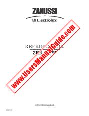 Vezi ZER140W pdf Manual de utilizare - Numar Cod produs: 923520573