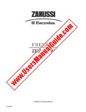 Ver ZEF100W pdf Manual de instrucciones - Código de número de producto: 922721758