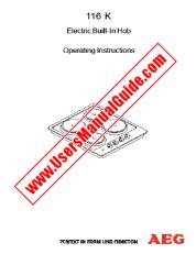 Ver 116K-M pdf Manual de instrucciones - Código de número de producto: 949800808