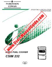 Voir CSIM232W pdf Mode d'emploi - Nombre Code produit: 943265209