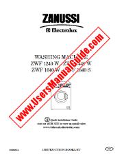Ver ZWF1640S pdf Manual de instrucciones - Código de número de producto: 914517518