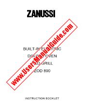 View ZOD890X pdf Instruction Manual - Product Number Code:944171283