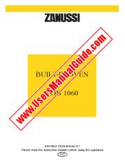 View ZOB1060X pdf Instruction Manual - Product Number Code:949711742